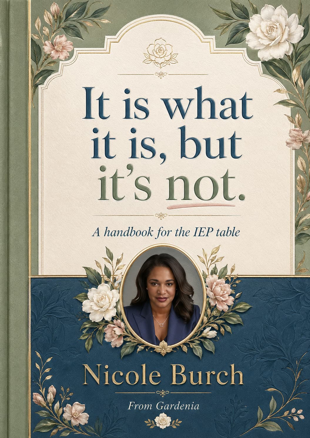 The handbook on a desk.